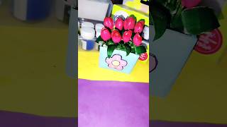 Diy pista shell tulip 🌷🌷#shorts #viralvideos #pistashellart