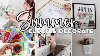 Summer ☀ Clean + Decorate 2024 | Spring to Summer Decorating | DIY Garden Flower Bed on a Budget