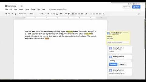 Insert and Resolve Comments in Google Docs