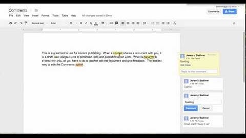 Insert and Resolve Comments in Google Docs