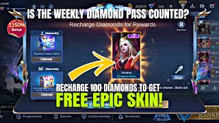 CLAIM EPIC SKIN! 100 DIAMONDS RECHARGE IS HERE! MOBILE LEGENDS BANG BANG