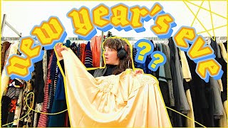 Thrift with me on New Years Eve!✨ (I found the perfect dress) ✨ #thrifting #vintage #sakuraco