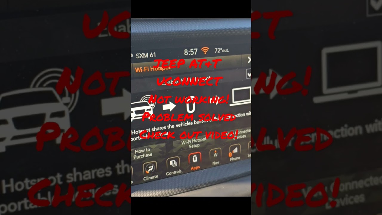 Jeep AT&T Uconnect not working watch the video! 