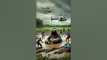 🚁🐼 Epic AI Rescue: Injured Panda Saved from Mud! 🌊🔥