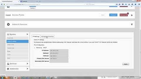 Ruckus Unleashed Management Interface Overview
