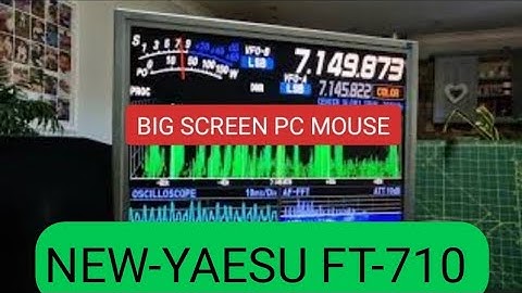 YAESU FT710 External Monitor- Mouse Functions