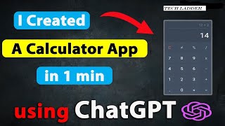 Build a calculator app in 1 min #chatgpt #openai