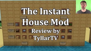 Minecraft Mod Reviews TyllarTV: The Instant House Mod