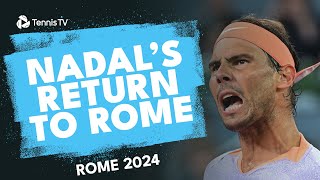 Rafa Nadal Returns To Rome vs Zizou Bergs | Rome 2024 Highlights screenshot 2