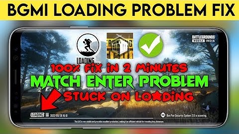 bgmi loading problem fix bgmi match enter problem bgmi stuck on loading screen problem solution 2023