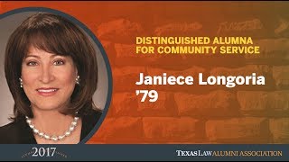 2017 Alumni Awards: Distinguished Alumna for Community Service — Janiece Longoria '79