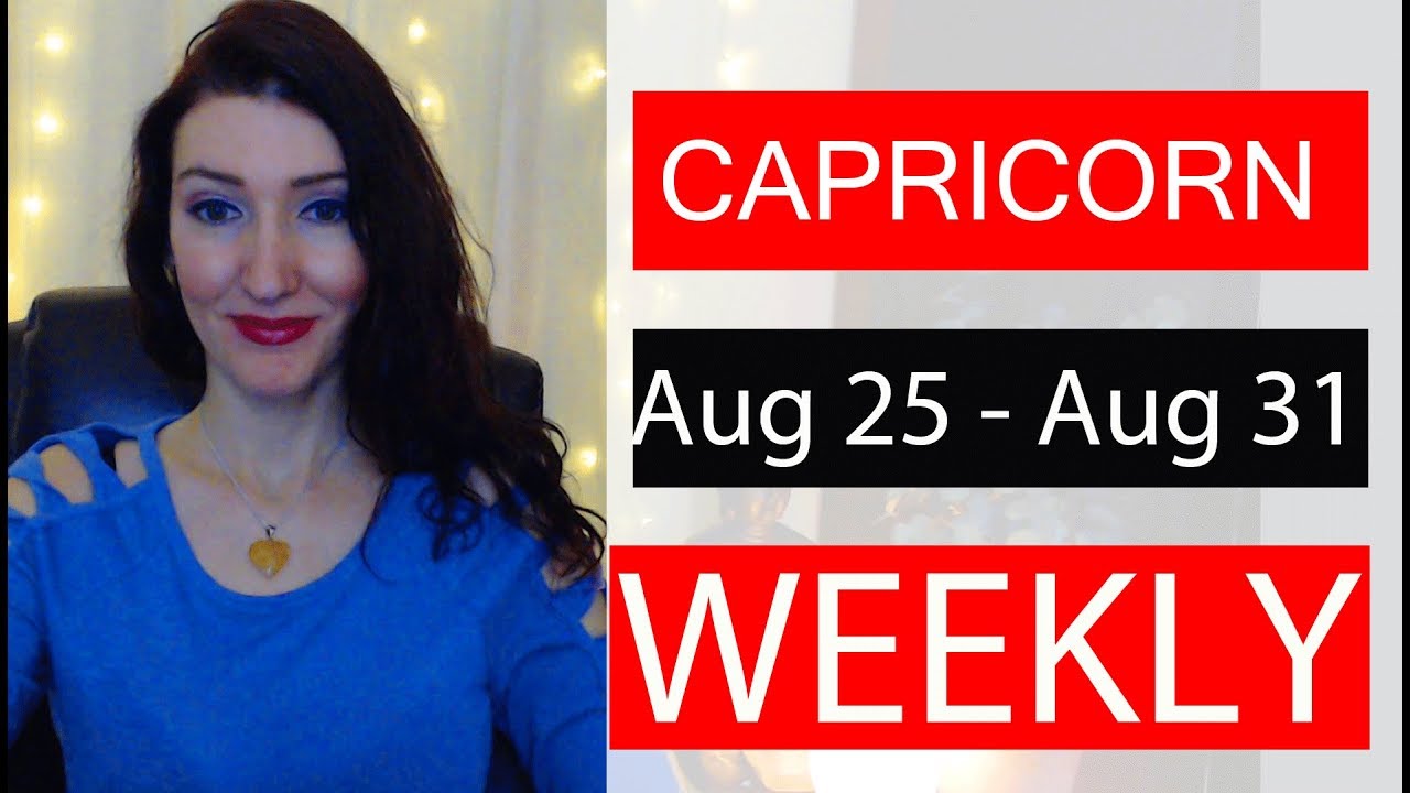 capricorn weekly 25 to 1 tarot video