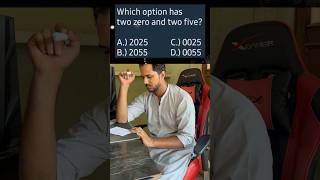 Which Option Has Two Zero And Two Five shorts ytshorts puzzle challenge maths question yt