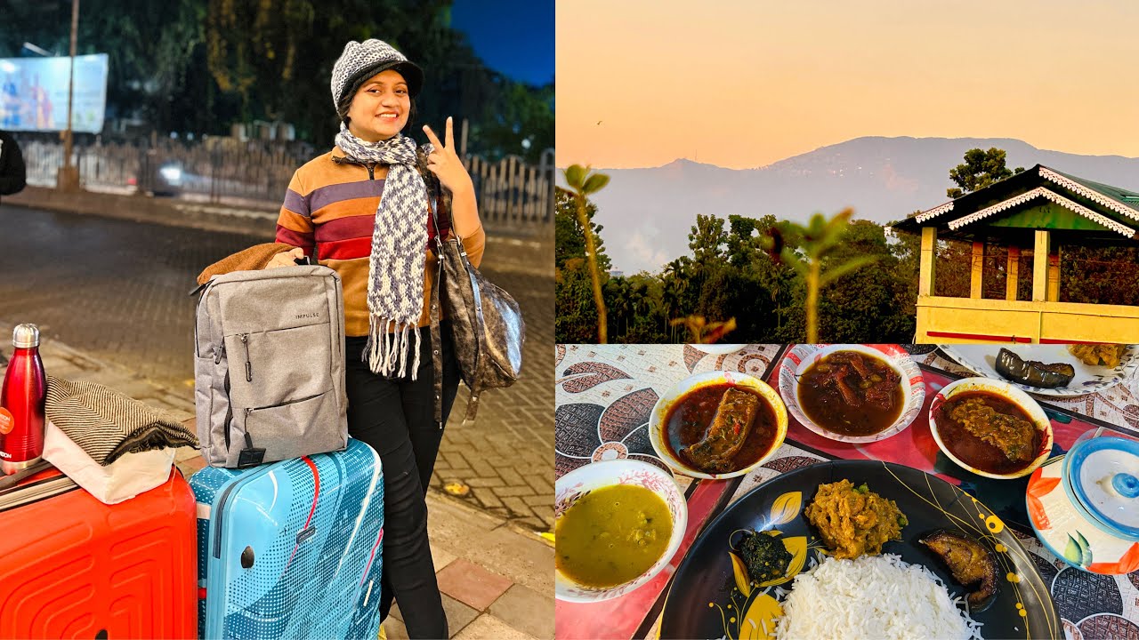 Bochor seshe SILIGURI TRIP⛰️Luxurious Bus Travel😍Chhad Baganer sobji diye Ranna❤️@zerowattfilms 