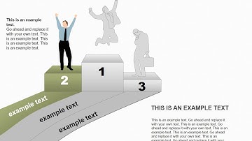 Winners Podium - Silhouettes PowerPoint diagrams