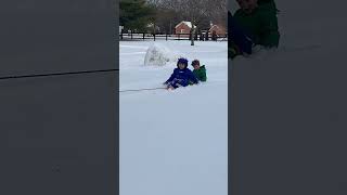 Winter tractor pull