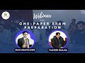 Webinar for onepaper preparation  general knowledge preparation  study river