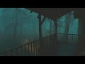 EXTREME Rain &amp; Thunder in Hidden House inside the Forest-Rain Sounds for Sleep