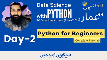 02-Complete Python tutorial for beginners (Day-2) #baba_aammar #python_ka_chilla