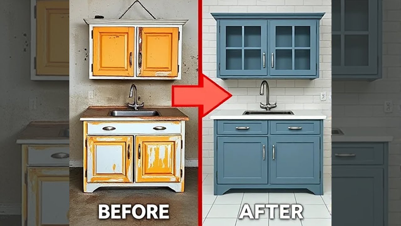 "From Old & Dirty to New & Modern | Cabinet Transformation" - YouTube