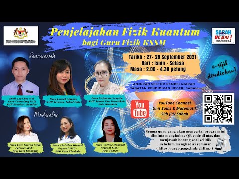 🔴[LIVE] PROGRAM PENJELAJAHAN FIZIK KUANTUM ANJURAN JABATAN PENDIDIKAN NEGERI SABAH