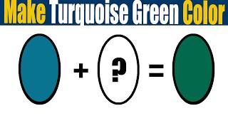 Comment Fabriquer De La Peinture Acrylique Turquoise - Vert ?