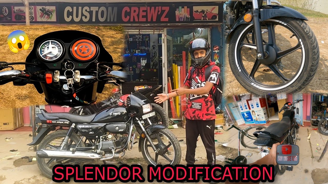 Splendor Plus Modified 2023😍 || Simple Modification In Splendor ...