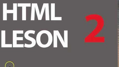 Html -  ouvèti ak fèmti Tag yo