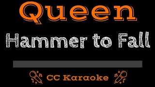 Video thumbnail of "Queen • Hammer to Fall (CC) [Karaoke Instrumental Lyrics]"