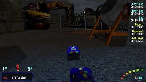 Re-Volt Custom Track StadVolt by L17, Time Trial Laps