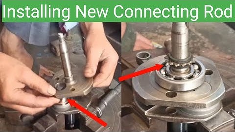 Installing New Connecting Rod and bearings in the crankshaft