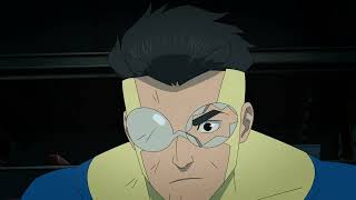 Rex se sacrifica pra matar Variante maligna do Invencível | Luta completa | Invincible S03E07