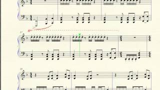 In the video, title says "lunatic rage" on sheet music but i changed
it when itunes version released. tried to compose engine roaring
sound...