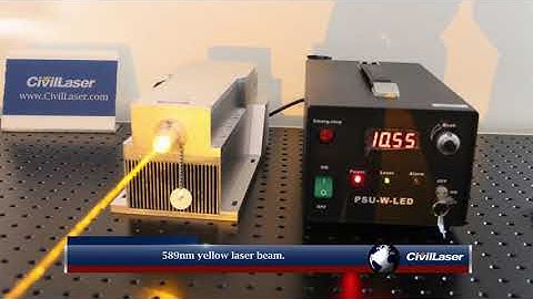 589nm 3W Yellow DPSS Laser System