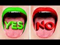 YES OR NO CHALLENGE FOR 24 HOURS || Funny DIY Ultimate Situations! Crazy Saying By 123 GO! TRENDS