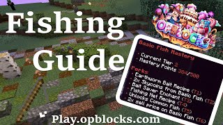 How to start fishing on OPBlocks - Minecraft Skyblock Tutorial [OPBlocks]