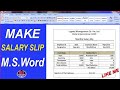 Salary Slip Limited Company For Microsoft Word// Salary Slip Limited Company For Microsoft  Excel