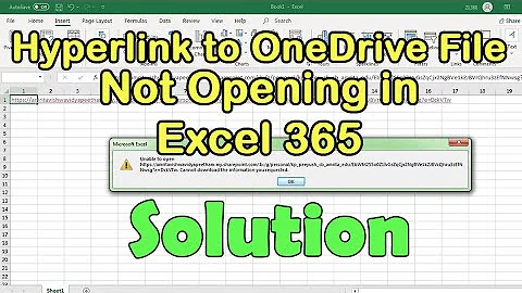 Solution - Hyperlink to OneDrive File Not Opening in Excel 365 | Cannot Download Error in Excel 365
