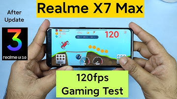 Realme X7 Max 120fps Gaming Test After Realme Ui 3.0 Update Using Setedit Application 💪🏻👌