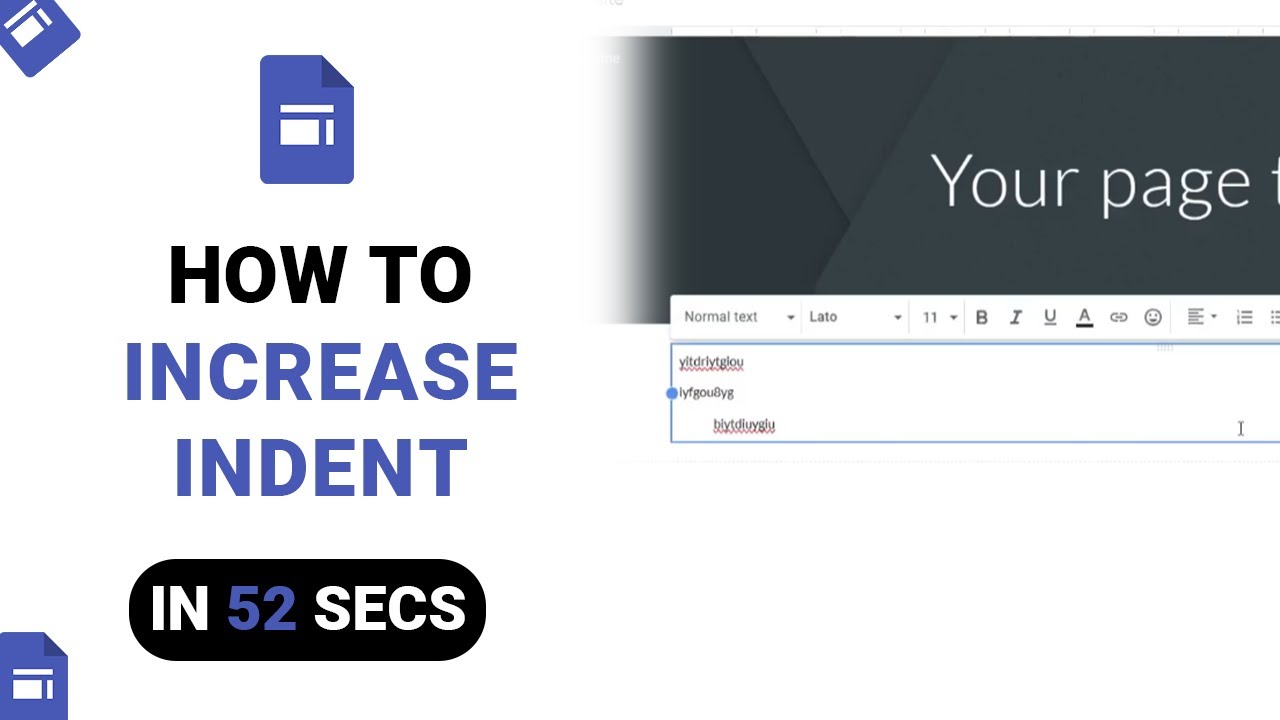 How to Increase Indent on Google Sites [NEW] - YouTube