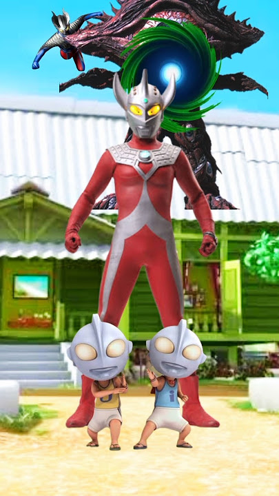 upin ipin,ultraman zero & taro vs monster #upinipin #ultraman #shorts #jedagjedug