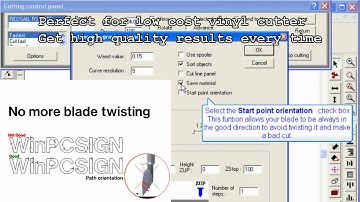 WinPCSIGN Vinyl cutter software optimization ( get more accurate results )