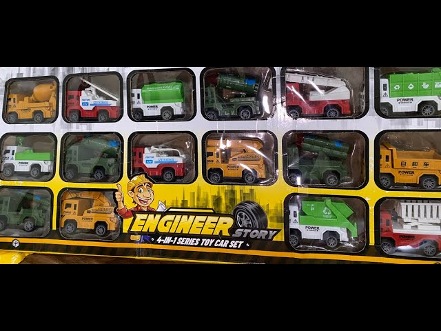 Tayo the Little Bus Friends Toys - Excavator, Fire Truck, Police for Kids( 16 xe đồ chơi cho bé