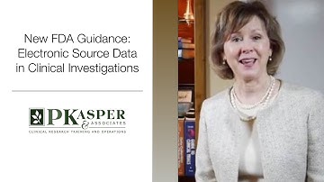New FDA Guidance:  Electronic Source Data in Clinical Investigations
