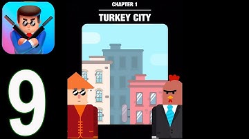 Mr Bullet - Gameplay Walkthrough Part 9 - Seasons Thanksgiving 3 stars(iOS, Android)