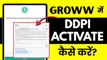 Groww me DDPI Kya Hai? Groww DDPI Activate Kaise Kare? Full Process Demo