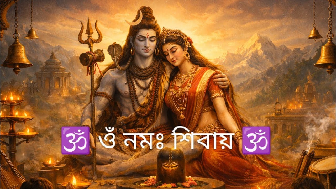 ওঁ নমঃ শিবায় 🙏 মা পার্বতী সহ মহাদেব | Har Har Mahadev 
