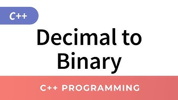 Decimal to binary conversion algorithm in C++