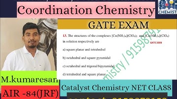 VBT- GATE|coordination-Chemistry| previous problem discussion|Catalyst Chemistry NET CLASS| Csir-NET
