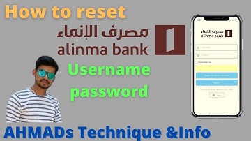 How to reset Al inma online banking Username password, alinma bank ka password kyse reset kre